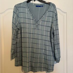 Blue Striped Women's Top